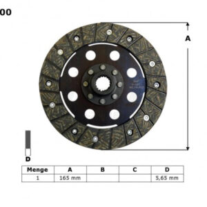 TRW ZF TARCZA SPRZĘGŁOWA BMW R45 81-86, R 65 85-93, R 80 / 100 80-96, (EBS6601)