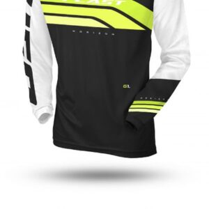 UFO KOSZULKA HORIZON JERSEY CROSS KOLOR CZARNY BIAŁY ŻÓŁTY FLUO ROZMIAR XXXL