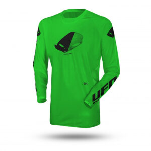 UFO KOSZULKA RADIAL DZIECIĘCA / JUNIOR / KID CROSS KOLOR ZIELONY FLUO ROZMIAR XXXS