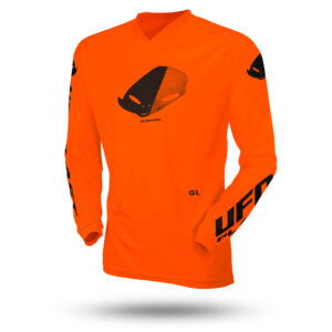 UFO KOSZULKA RADIAL DZIECIĘCA / JUNIOR / KID CROSS KOLOR POMARAŃCZOWY FLUO ROZMIAR XXS