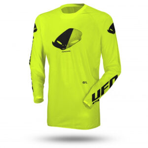 UFO KOSZULKA SLIM RADIAL CROSS KOLOR ŻÓŁTY FLUO ROZMIAR L