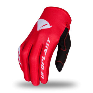 UFO RĘKAWICE SKILL JUNIOR CROSS / MTB / E-BIKE KOLOR CZERWONY ROZMIAR XS