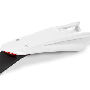 UFO BŁOTNIK TYŁ KTM EXC/EXCF(EXC-F) 150/250/300/350/450/500 TBI '24-26 KOLOR BIAŁY (Z LAMPKĄ LED)