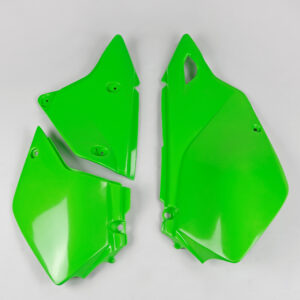 UFO BOCZKI TYLNE KAWASAKI KLX 400R '03-'25 ( KOMPLET ) KOLOR ZIELONY