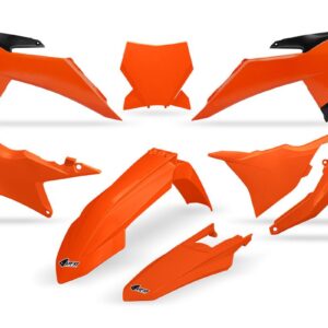 UFO KOMPLET PLASTIKÓW KTM SX 125 / 150 / 250 / 300 '25-'26, SXF (SX-F) 250 / 350 / 450 '25-'26 KOLOR OEM ( POMARAŃCZOWY )
