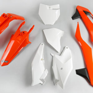 UFO KOMPLET PLASTIKÓW KTM SX 85 '18-'24 KOLOR OEM '18 ( POMARAŃCZOWY / CZARNY / BIAŁY )