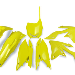 UFO KOMPLET PLASTIKÓW SUZUKI RMZ 250 '19-'25, RMZ 450 '18-'25 KOLOR ŻÓŁTY