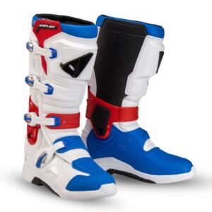 UFO BUTY XANDER CROSS / OFFROAD Z ZAWIASEM KOLOR BIAŁY NIEBIESKI CZERWONY ROZMIAR 45