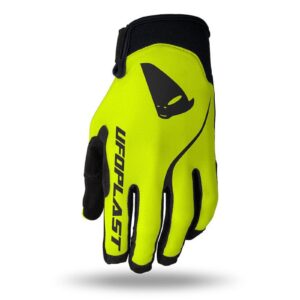 UFO RĘKAWICE SKYLINE KIDS MOTOCROSS KOLOR CZARNY ZÓŁTY FLUO ROZMIAR L - KOLEKCJA 2025/2026