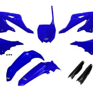 UFO 2025/11 KOMPLET PLASTIKÓW (FULL KIT) Z OSŁONAMI TELESKOPÓW (AMORTYZATORÓW) YAMAHA YZ 125 / 250 '22-'26 KOLOR NIEBIESKI