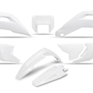 UFO 2025/11 KOMPLET PLASTIKÓW HUSQVARNA FE 250 / 350 / 450 / 501 '25-'26, TE 250 / 300 HERITAGE '25-'26 KOLOR BIAŁY