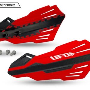 UFO 2025/11 OSŁONY RĄK (HANDBARY) MERCURY KOLOR CZERWONY (LISTKI - POTRZEBNE MOCOWANIE PM01669, PM01665, PM01666 LUB PM01667) - ZASTĘPUJE GG07140062