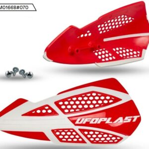 UFO 2025/11 OSŁONY RĄK (HANDBARY) VOYAGER KOLOR CZERWONY (LISTKI - POTRZEBNE MOCOWANIE PM01669, PM01665, PM01666 LUB PM01667)