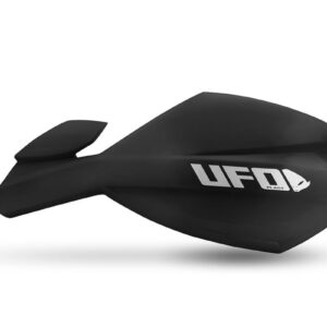 UFO 2026/01 OSŁONY RĄK (HANDBARY) MUGAN UNIWERSALNE KOMPLET Z MOCOWANIEM NA KIEROWNICĘ 22 I 28MM KOLOR CZARNY
