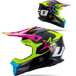 UFO 2026/01 KASK INTREPID CROSS KOLOR CZARNY/ŻÓŁTY/RÓŻOWY ROZMIAR M ( ECE 22R06 ) - KOLEKCJA 2026
