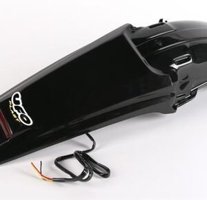 UFO BŁOTNIK TYŁ HONDA CRF 450X '05-'09 Z LAMPKĄ LED KOLOR CZARNY