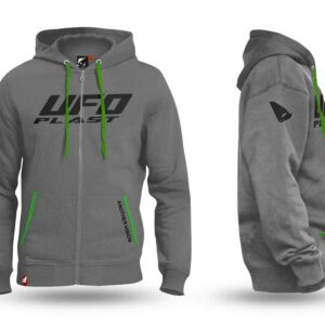 UFO BLUZA Z KAPTUREM KOLOR SZARY ROZMIAR S 100% BAWEŁNY
