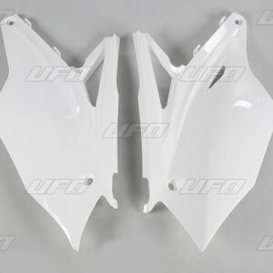 UFO BOCZKI TYLNE KAWASAKI KXF 450 '16-'17, KOLOR BIAŁY