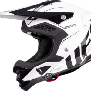 UFO KASK DIAMOND CROSS CARBON FIBERGLASS MADE IN ITALY KOLOR CZARNY/BIAŁY ROZMIAR XL - WYPRZEDAŻ
