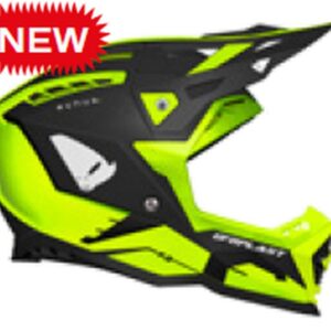 UFO KASK ECHUS CROSS FIBERGLASS KOLOR CZARNY/ŻÓŁTY FLUO ROZMIAR M ( ECE 22R06 ) - KOLEKCJA 2025/2026
