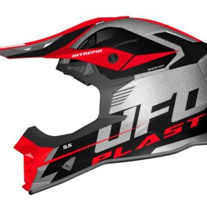 UFO KASK INTREPID CROSS KOLOR CZARNY/SREBRNY/CZERWONY FLUO ROZMIAR M ( ECE 22R06 )