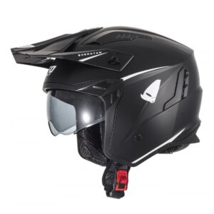 UFO KASK SHERATAN JET / TRIAL Z BLENDĄ PRZECIWSŁONECZNĄ KOLOR CZARNY ROZMIAR S ( ECE 22R06 ) - KOLEKCJA 2025/2026