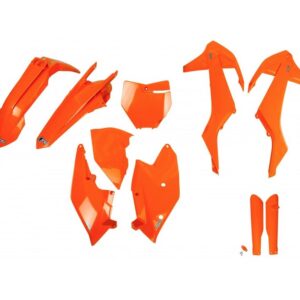 UFO KOMPLET PLASTIKÓW (FULL KIT) Z OSŁONAMI TELESKOPÓW (AMORTYZATORÓW) KTM SX/SXF '16-'18 ( Z WYJĄTKIEM SX 250 '16) KOLOR POMARAŃCZOWY (KT517E127)