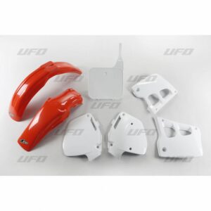 UFO KOMPLET PLASTIKÓW HONDA CR 125 '91-'92, CR 250 '90-'91, KOLOR OEM (CZERWONY/BIAŁY) (HO097E999)
