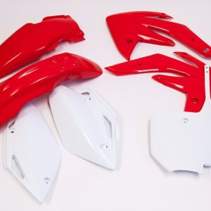 UFO KOMPLET PLASTIKÓW HONDA CRF 150 '07-'17 KOLOR OEM (CZERWONY/BIAŁY) (HO111E999)