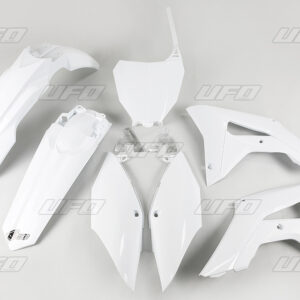 UFO KOMPLET PLASTIKÓW HONDA CRF 250R '18-'21, CRF 450R '17-'20 KOLOR BIAŁY (HO119E041)