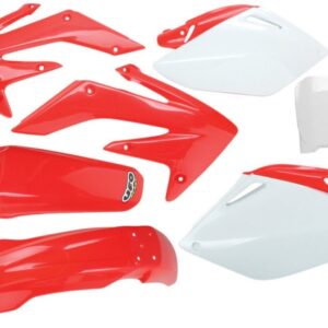 UFO KOMPLET PLASTIKÓW HONDA CRF 450 R '05-'06 KOLOR OEM (CZERWONY/BIAŁY) (HO108E999)