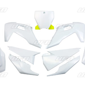 UFO KOMPLET PLASTIKÓW HUSQVARNA TC 125/250 '19-'22, FC 250/350/450 '19-'22 KOLOR OEM (BIAŁY) (HU622E999)
