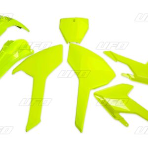 UFO KOMPLET PLASTIKÓW HUSQVARNA TC/FC 125/250/300/350/450 '16-'18 (Z WYJĄTKIEM TC 250 '16) KOLOR ŻÓŁTY FLUO (HU616DFLU)