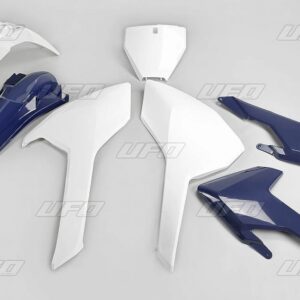 UFO KOMPLET PLASTIKÓW HUSQVARNA TC/FC 125/250/300/350/450 '16-'18 (Z WYJĄTKIEM TC 250 '16) KOLOR OEM '16 (BIAŁY/NIEBIESKI) (HU616E999)
