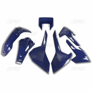 UFO KOMPLET PLASTIKÓW HUSQVARNA TX/TE/FE '17-'19 Z OSŁONĄ LAMPY KOLOR GRANATOWY (HU621E087)