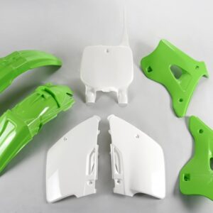 UFO KOMPLET PLASTIKÓW KAWASAKI KX 125 / 250 '96-'98 KOLOR OEM (ZIELONY/BIAŁY) (KA192E999)