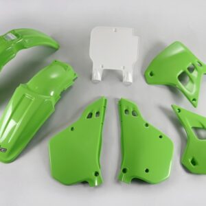UFO KOMPLET PLASTIKÓW KAWASAKI KX 250 '90-'91, KOLOR OEM (ZIELONY/BIAŁY) (KA188E999)