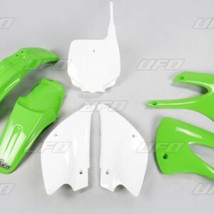 UFO KOMPLET PLASTIKÓW KAWASAKI KX 85 '01-'13 RESTYLING KOLOR OEM (ZIELONY/BIAŁY) (KA207KE999)