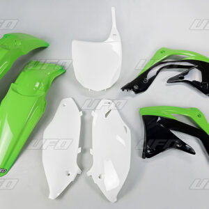 UFO KOMPLET PLASTIKÓW KAWASAKI KXF 450 '12 KOLOR OEM (ZIELONY/BIAŁY/CZARNY) (KA217E999)