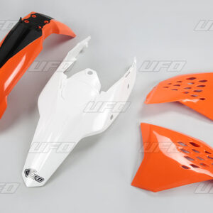 UFO KOMPLET PLASTIKÓW KTM EXC '11 KOLOR OEM (POMARAŃCZOWY/BIAŁY) (KT512E999)