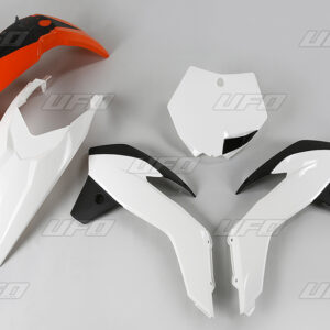 UFO KOMPLET PLASTIKÓW KTM SX 85 '13-'17 KOLOR OEM '17 (POMARAŃCZOWY/BIAŁY)