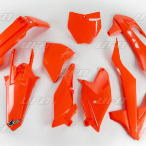 UFO KOMPLET PLASTIKÓW KTM SX 85 '18-'24 KOLOR POMARAŃCZOWY FLUO (KT519FFLU)