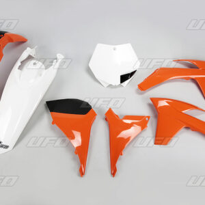 UFO KOMPLET PLASTIKÓW KTM SXF '11-'12, SX '12 KOLOR OEM (POMARAŃCZOWY/BIAŁY) (KT510E999)