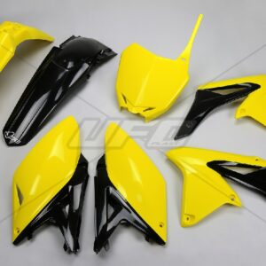 UFO KOMPLET PLASTIKÓW SUZUKI RMZ 250 '10-'18 KOLOR OEM '14-'16 (ŻÓŁTY/CZARNY) (SU416E999)