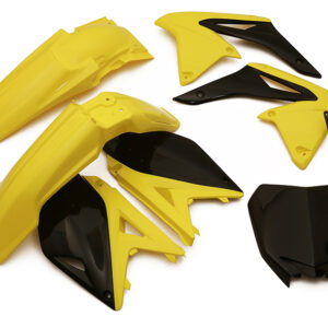 UFO KOMPLET PLASTIKÓW SUZUKI RMZ 250 '10-'18 KOLOR OEM '11-'12 (ŻÓŁTY/CZARNY) (SU413E999)
