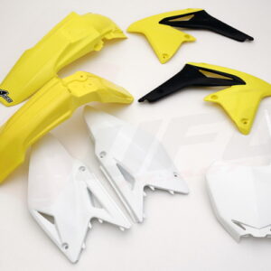 UFO KOMPLET PLASTIKÓW SUZUKI RMZ 450 '11-'12 KOLOR OEM (ŻÓŁTY/BIAŁY/CZARNY) (SU412E999)
