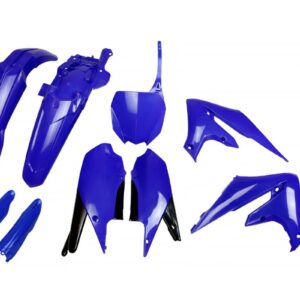 UFO KOMPLET PLASTIKÓW (FULL KIT) Z OSŁONAMI TELESKOPÓW (AMORTYZATORÓW) YAMAHA YZF 250 '19-'23, YZF 450 '18-'22 KOLOR NIEBIESKI