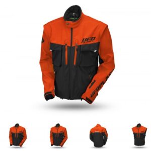 UFO KURTKA TAIGA ENDURO (ODPINANE RĘKAWY) KOLOR POMARAŃCZOWY/CZARNY ROZMIAR XL - KOLEKCJA 2025/2026