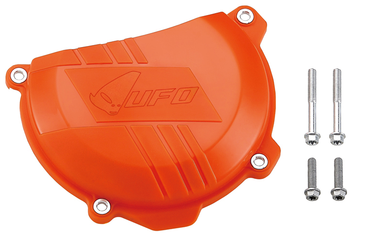 UFO OSŁONA POKRYWY SPRZĘGŁA KTM SXF 250 '13-'15, SXF 350 '11-'15, EXC 250 '13-'15, EXC 350 '12-'15, KOLOR POMARAŃCZOWY - WYPRZEDAŻ