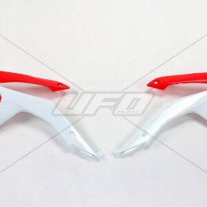 UFO OSŁONY CHŁODNICY HONDA CRF 250R '14-'17, CRF 450R '13-'16, KOLOR OEM (BIAŁY/CZERWONY)